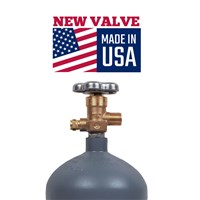5 LB CO2 Cylinder (Steel Tank / Reconditioned) w/ New Valve (Alternate View 2)