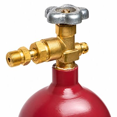 CO2 Regulator to Nitrogen Tank Adapter (Alternate View 3)