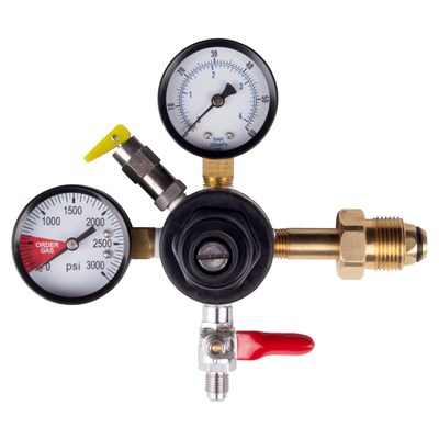 Nitrogen Regulator w/ Pressure Relief Valve, Dual Gauge by CMBecker / Nitrogen Regulator w/ PRV, Dual Gauge