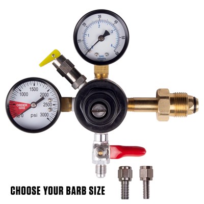 Nitrogen Regulator w/ Pressure Relief Valve, Dual Gauge by CMBecker (Alternate View 3)