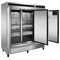 Atosa Upright Refrigerator / Three Door - Bottom Mount (Alternate View 2)