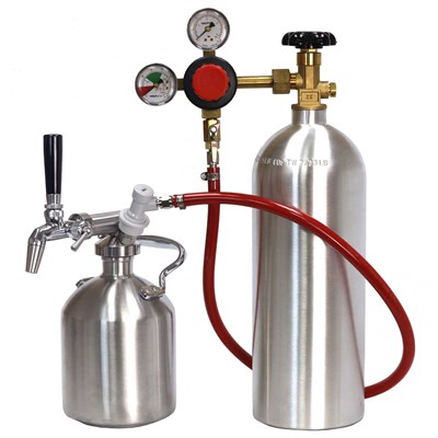 Sparkling Water Maker w/ Handle Growler + Draft Faucet & CO2 Tank / Sparkling Water Maker w/ Growler, Faucet, CO2 Tank
