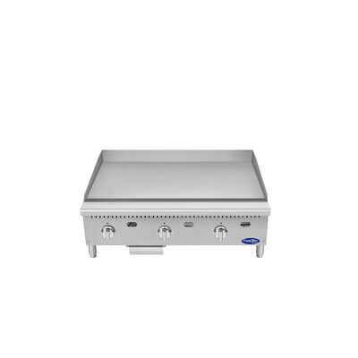 Atosa CookRite ATG-3624-S 36" Thermostatic Polished Steel Griddle, 90,000 BTU (Alternate View 4)