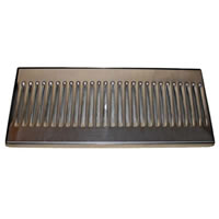 14"x6" Surface Mounted Drip Tray - Stainless Steel (Alternate View 1)
