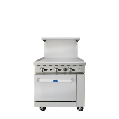 36" Wide Griddle w/ 26-1/2" Wide Oven; 2 Oven Racks (Casters Included) (Alternate View 1)