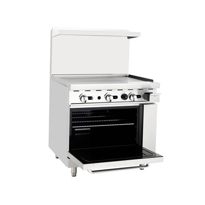 36" Wide Griddle w/ 26-1/2" Wide Oven; 2 Oven Racks (Casters Included) (Alternate View 2)