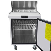 Atosa 27-in Refrigerated Sandwich Prep Table w/ 8 Stainless Steel Pans (Alternate View 5)