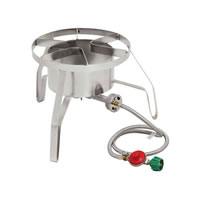 14" Propane High Pressure Burner with Wind Shield (10 PSI) (Alternate View 1)
