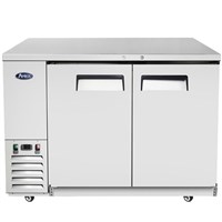 Atosa 59-in Stainless Steel Shallow Depth (24-1/2-in) Back Bar Cooler / 59" Back Bar Cooler Shallow Depth (S/S Exterior)