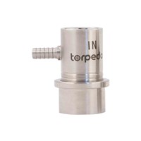 Stainless Steel Ball Lock Gas/In Disconnect - Barbed (Alternate View 1)