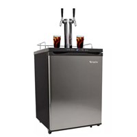 Cold Brew Coffee Kegerator with Temp Display - 2 Faucets (Alternate View 6)