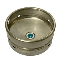 Keg Sink - Top of Keg w/ Dished Keg Bottom (Countertop Mount) / Keg Countertop Sink - Top of Keg w/ Dished Bottom