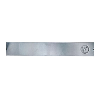 51" Stainless Steel Drip Tray w/ Glass Rinser Drain Tray for 12-14 Faucets / 51" Stainless Steel Drip Tray w/ Glass Rinser
