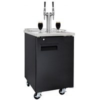 NitroNow Commercial Dual Faucet On-Demand Nitro Coffee Kegerator / 