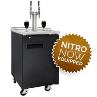 NitroNow Commercial Dual Faucet On-Demand Nitro Coffee Kegerator (Alternate View 2)