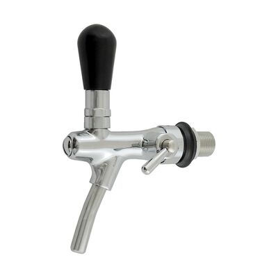 Euro Style Self Closing Faucet with Flow Control, SS Spout & Shank / Euro Style Self Closing Faucet w/ Flow Control