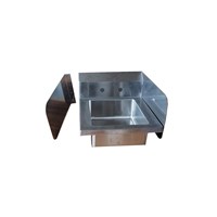 Side Splash Guard for 18" Hand Sink Includes (2) Stainless Steel Side Panels, Hanger, Screws & In (Alternate View 1)