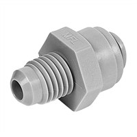 Push-In Fitting Male Flare Adapter 1/4" MFL X 3/8" OD / 