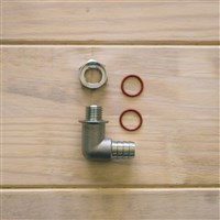 90° ½” Hose Barb for BrewBucket Blow-Off (Alternate View 1)