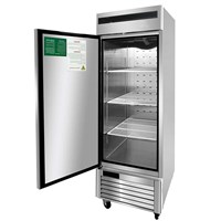 Atosa Upright Refrigerator / One Door, Left Hinged - Bottom Mount (Alternate View 3)
