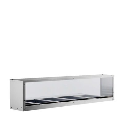 Overshelf with Sneeze Guard for 5-Well Steam Table / Overshelf with Sneeze Guard for 5-Well Steam Tabl