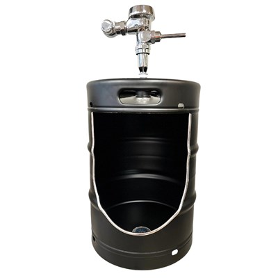Custom Color Keg Urinal w/ Flusher & Drain - 1/2 bbl Keg (Alternate View 3)