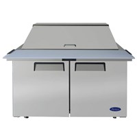 Atosa 48-in Refrigerated Mega Top Sandwich Prep Table w/ 18 Stainless Steel Pans (Alternate View 1)
