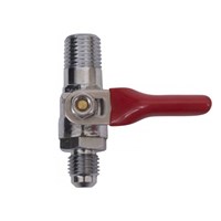 1/4" NPT to 1/4 MFL (Male Flare) Shutoff with Check Valve (Alternate View 1)