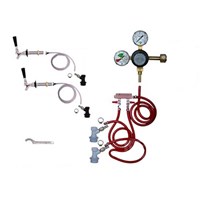  Refrigerator Keg Kit - Taprite Regulator - Double Tap - BALL LOCK (Alternate View 1)
