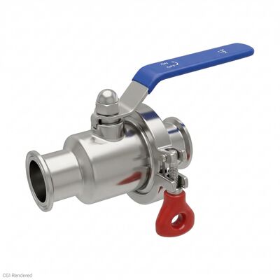 2" Tri-Clover Quick-Clean Ball Valve - 304 Stainless Steel (Alternate View 3)