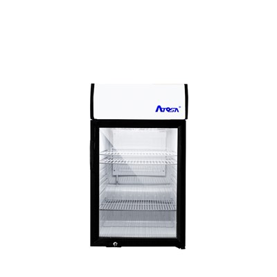 Compact Refrigerated Countertop Merchandiser w/ Display Panel (3 Cu Ft) (Alternate View 1)
