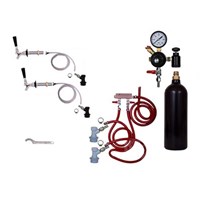 Refrigerator Keg Kit - 20oz - Double Tap - BALL LOCK (Alternate View 1)