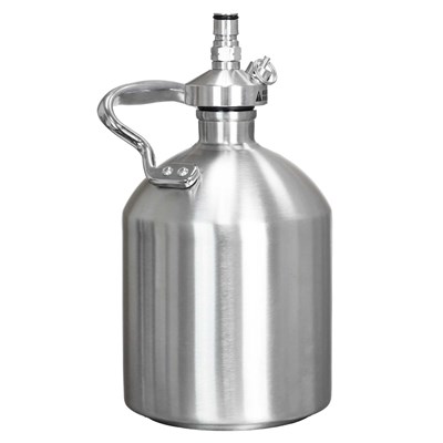 Sparkling Water Maker Single Handle Growler with Carbonation Cap / Stainless Sparkling Water Maker Carbonation Cap
