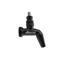NUKATAP Forward Sealing Faucet - Stainless Steel - Black / Intertap Chrome Draft Beer Faucet
