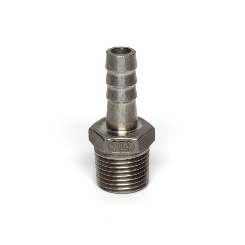 Coupler Adapter Metalwork 304 Stainless Steel Barb Fitting Barbed Connector to Female Pipe 5/16 Hose Barb x 1/4 NPT Female 1 Pc 5/16 Hose Barb x 1/4 NPT Female