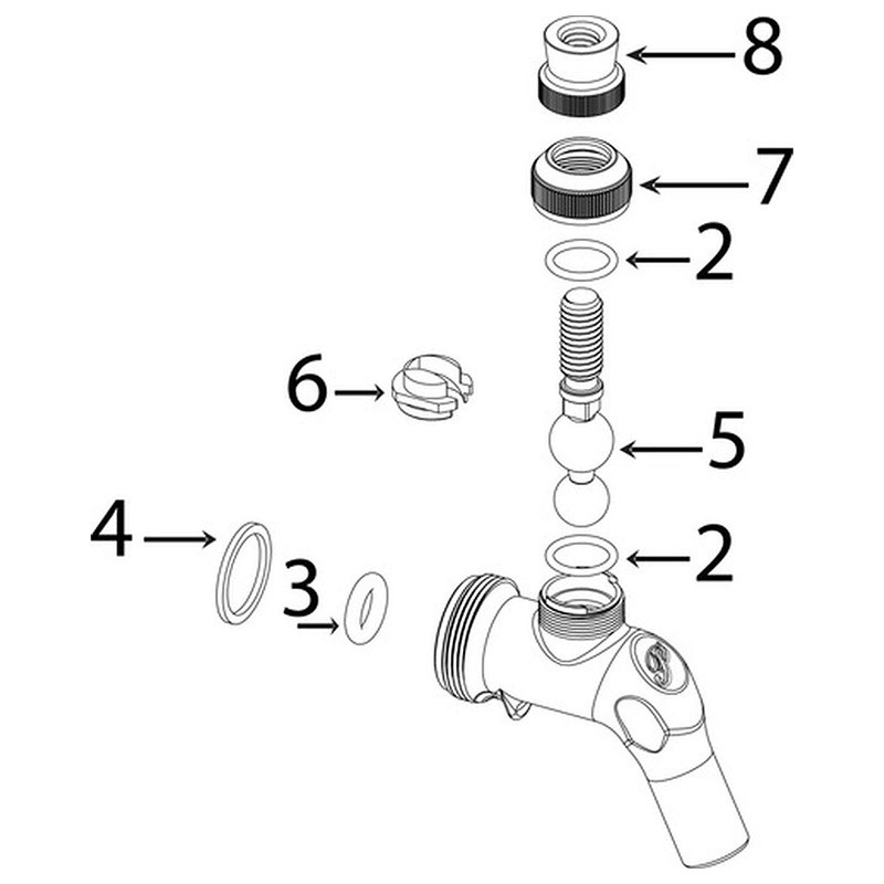 Perlick 525ss Faucet Replacement Parts