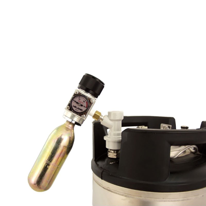CO2 Mini Gas Regulator & Corny Keg Ball Lock Disconnect for Beer Tap & Homebrew 